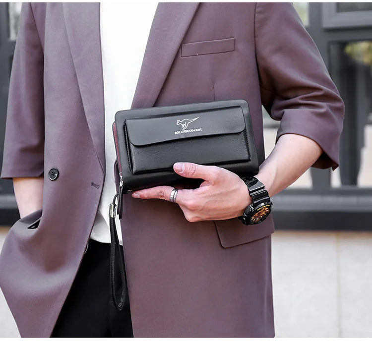 KANGAROO Brand Leather Clutch Wallet