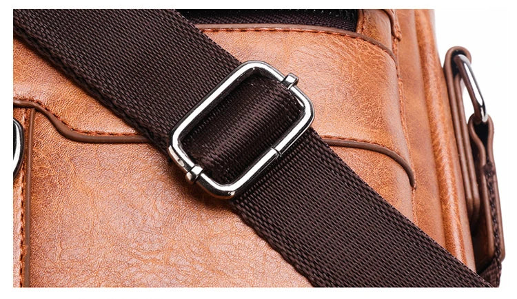 Men's PU Leather Crossbody Bag
