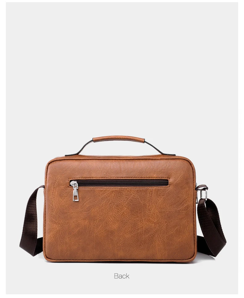 Men's PU Leather Messenger Bag