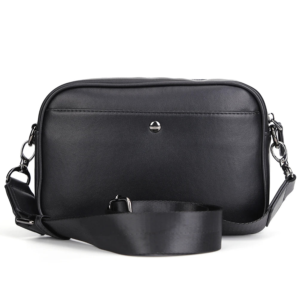 PU Leather Square Plaid Crossbody Bag