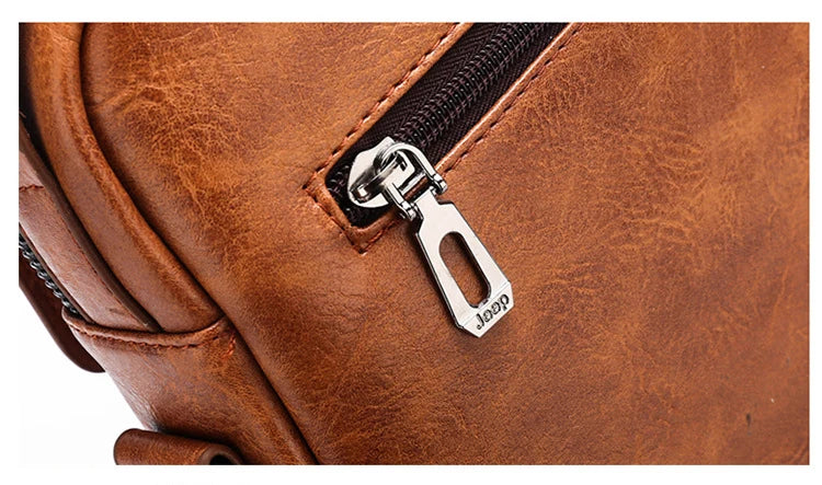 Men's PU Leather Crossbody Bag