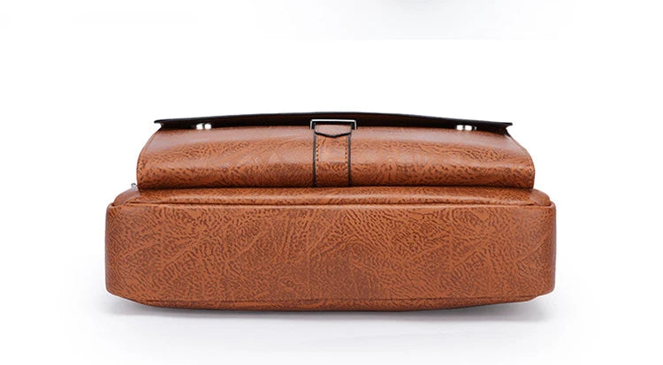Luxury Brand Men's PU Leather Crossbody Bag