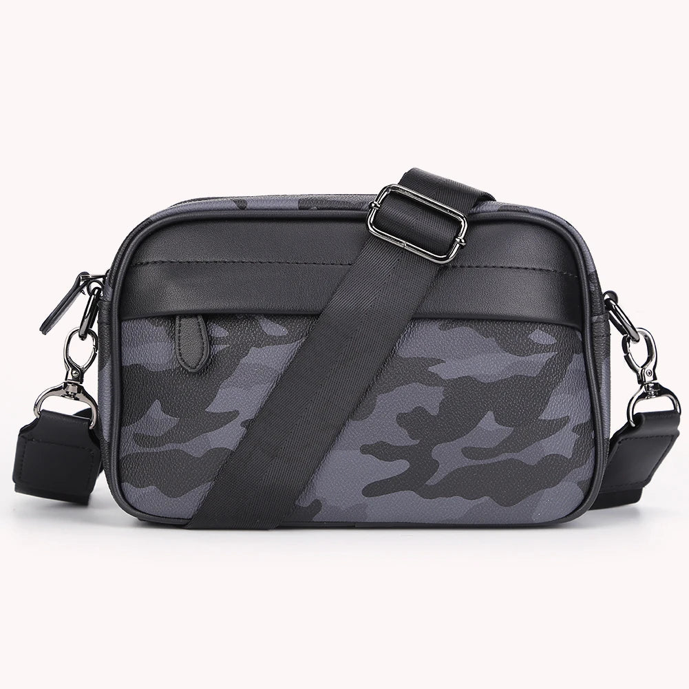 PU Leather Square Plaid Crossbody Bag
