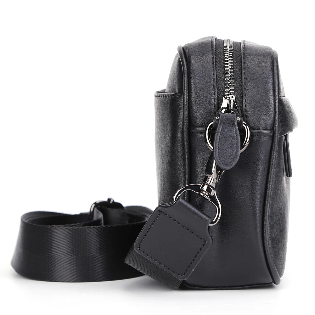 PU Leather Square Plaid Crossbody Bag