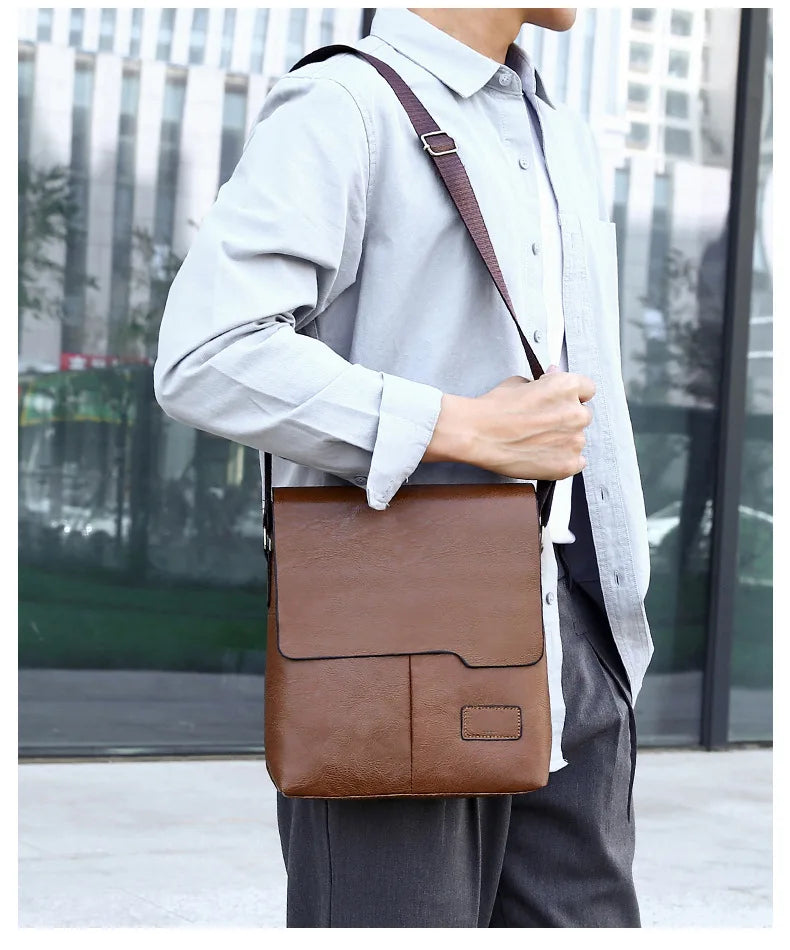 Luxury Brand Vintage PU Leather Messenger Bag