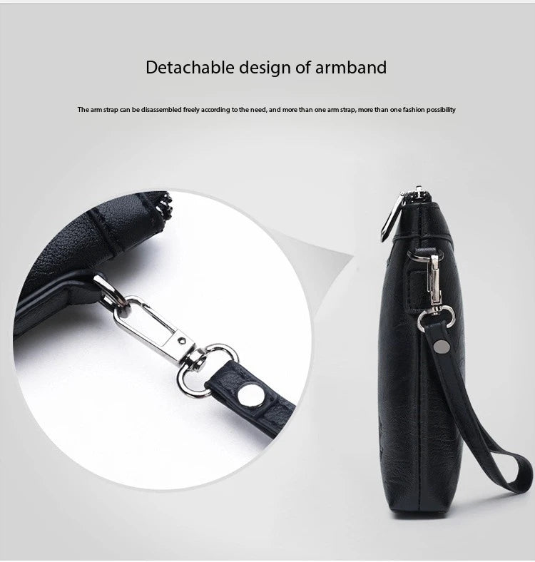 PU Leather Business Clutch Wallet