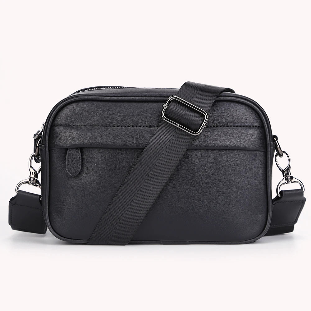 PU Leather Square Plaid Crossbody Bag