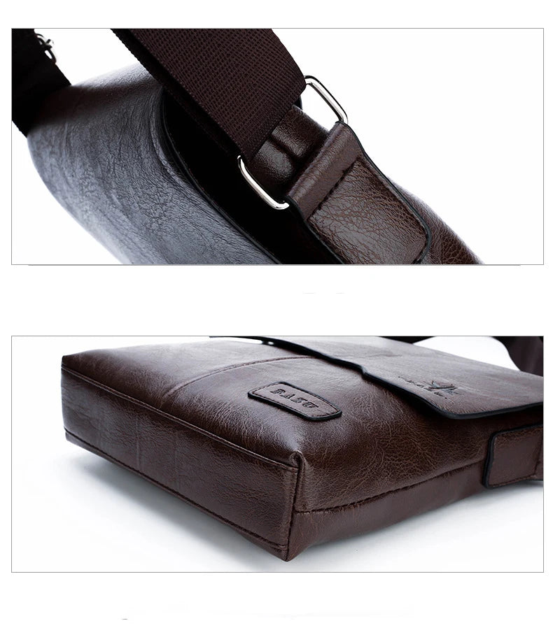 Luxury Brand Vintage Leather Messenger Bag