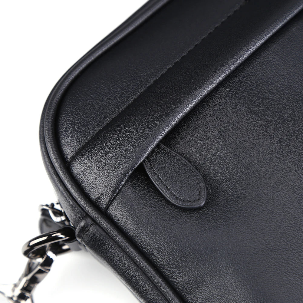 PU Leather Square Plaid Crossbody Bag