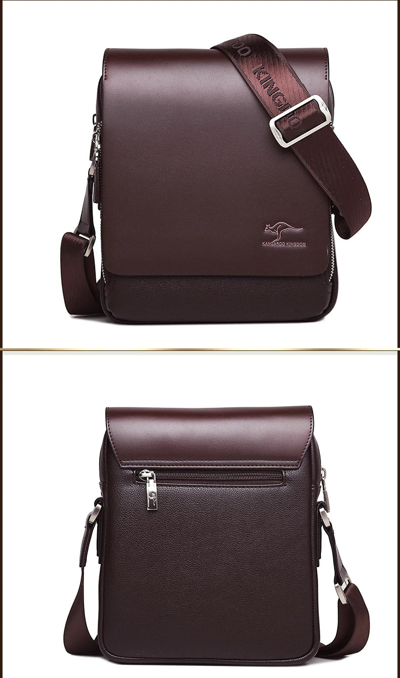 Luxury Vintage Leather Messenger Bag