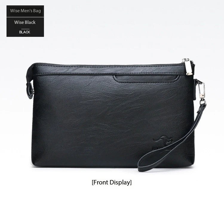PU Leather Business Clutch Wallet