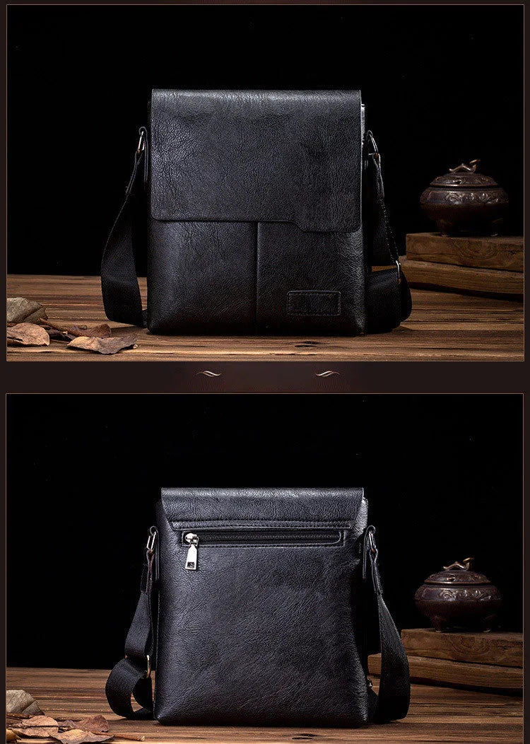 New PU Leather Men's Messenger Bag