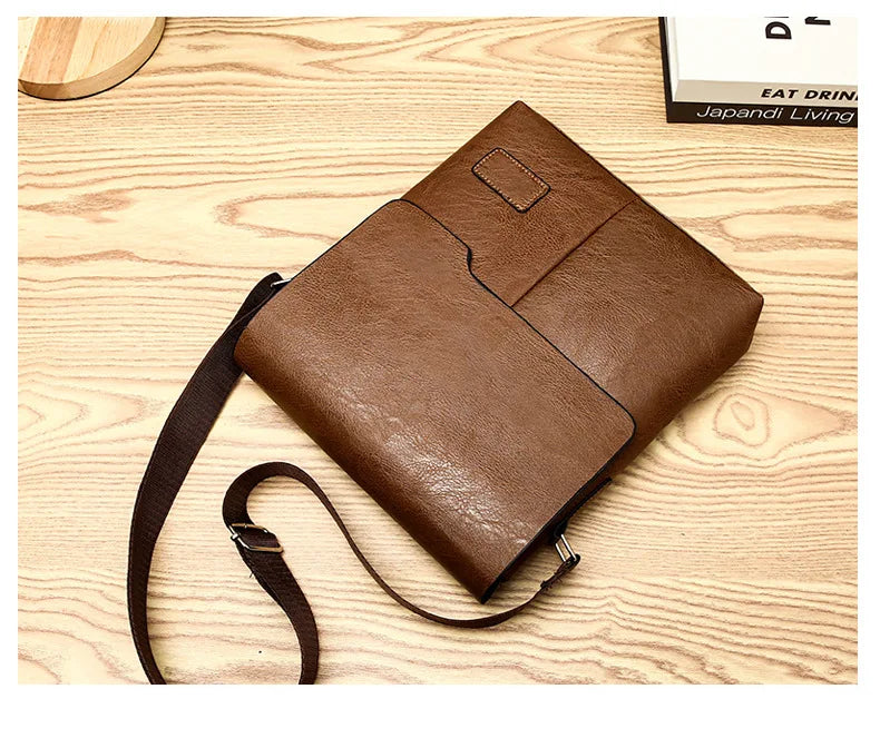 Luxury Brand Vintage PU Leather Messenger Bag