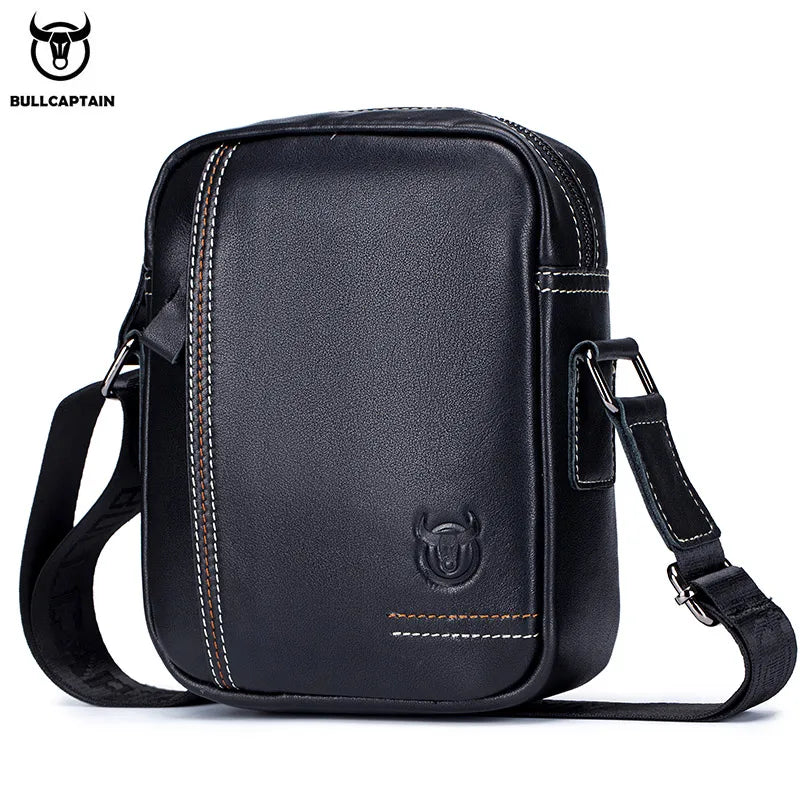 BULLCAPTAIN Genuine Leather Crossbody Bag