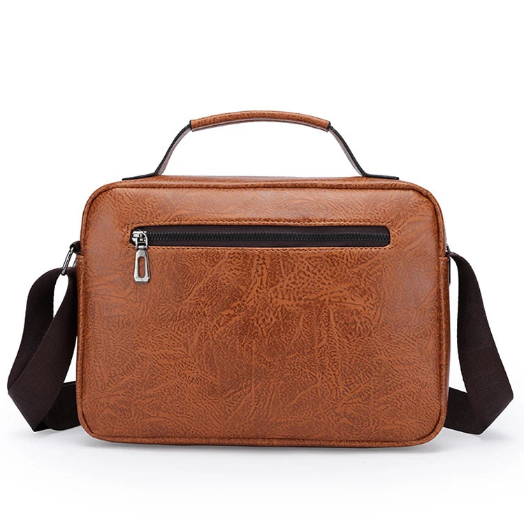 Luxury Brand Men's PU Leather Crossbody Bag
