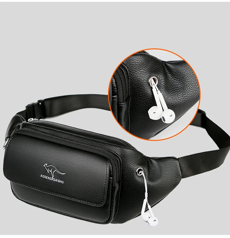 Luxury Brand Leather Waist Bag