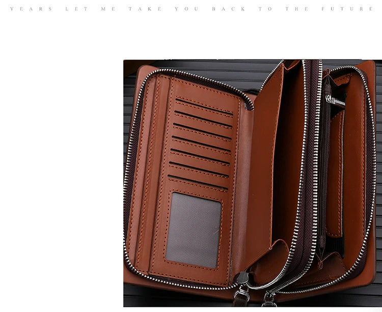 KANGAROO Brand Leather Clutch Wallet