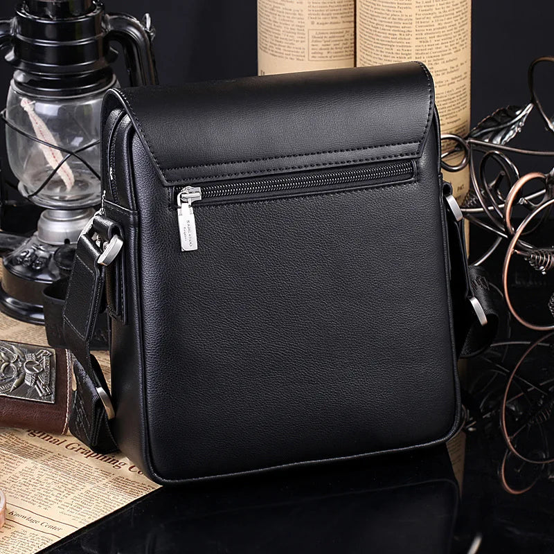 Luxury Vintage Leather Messenger Bag