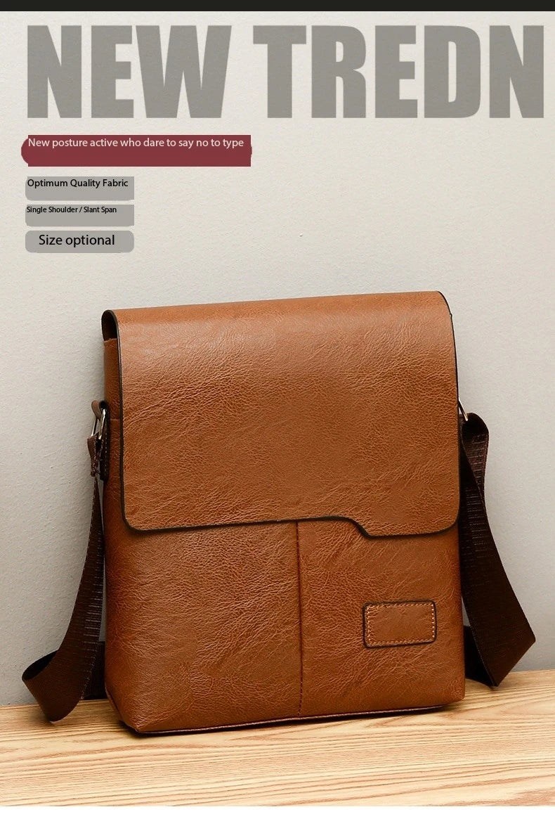 Luxury Brand Vintage PU Leather Messenger Bag