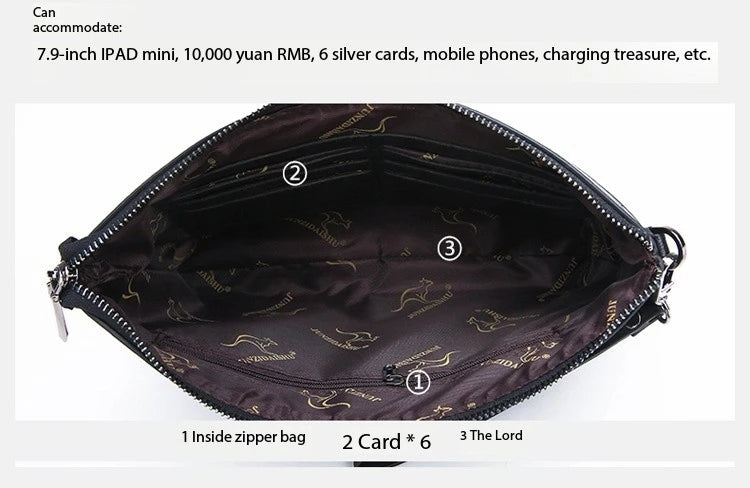 PU Leather Business Clutch Wallet