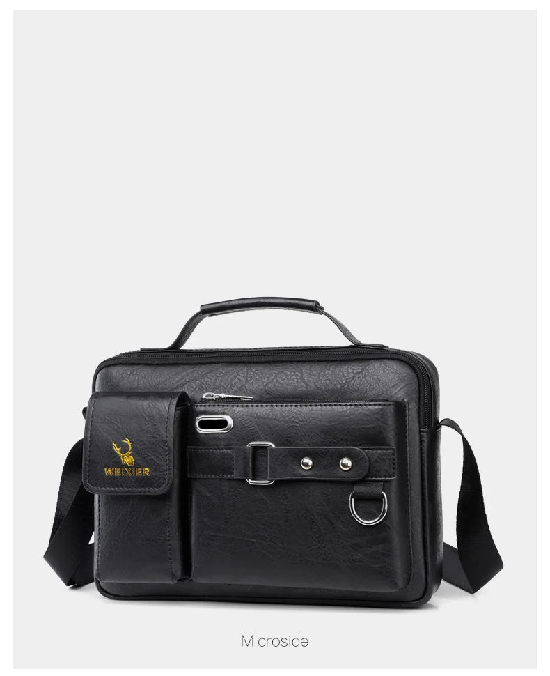 Men's PU Leather Messenger Bag