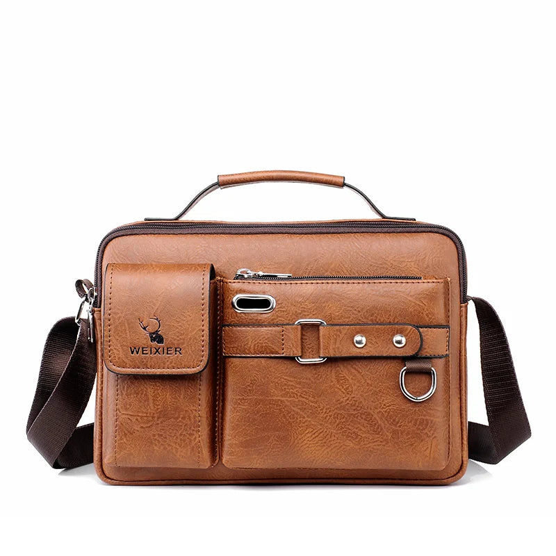 Men's PU Leather Messenger Bag