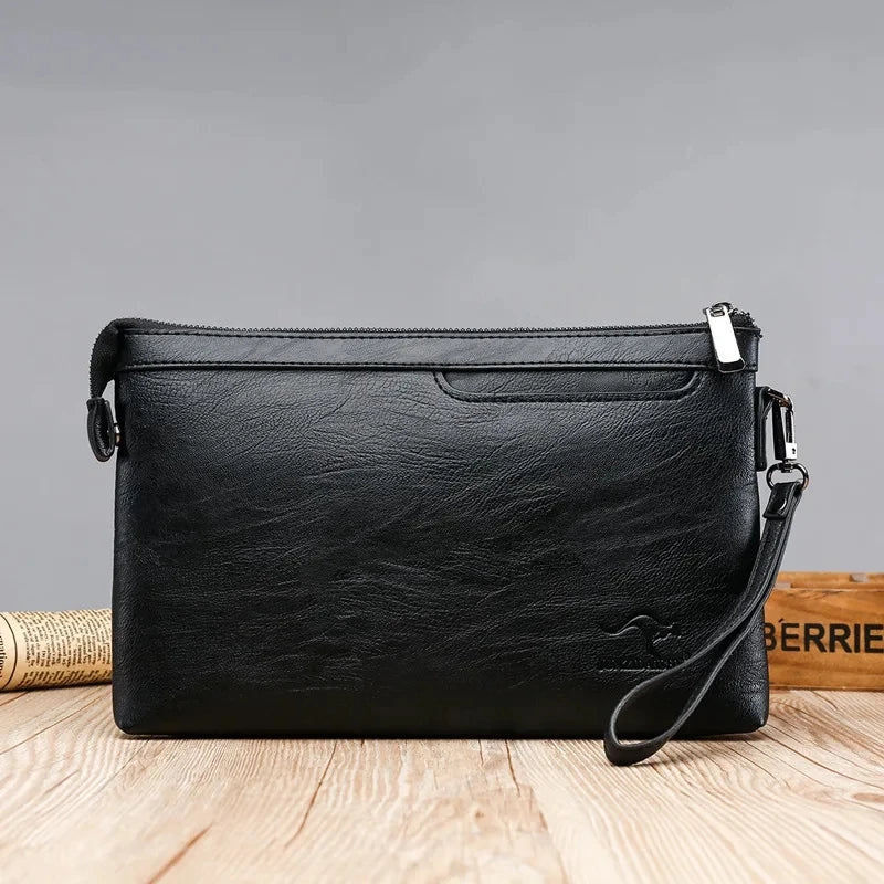 PU Leather Business Clutch Wallet