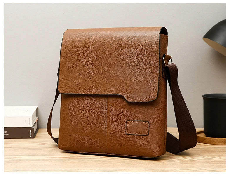 Luxury Brand Vintage PU Leather Messenger Bag
