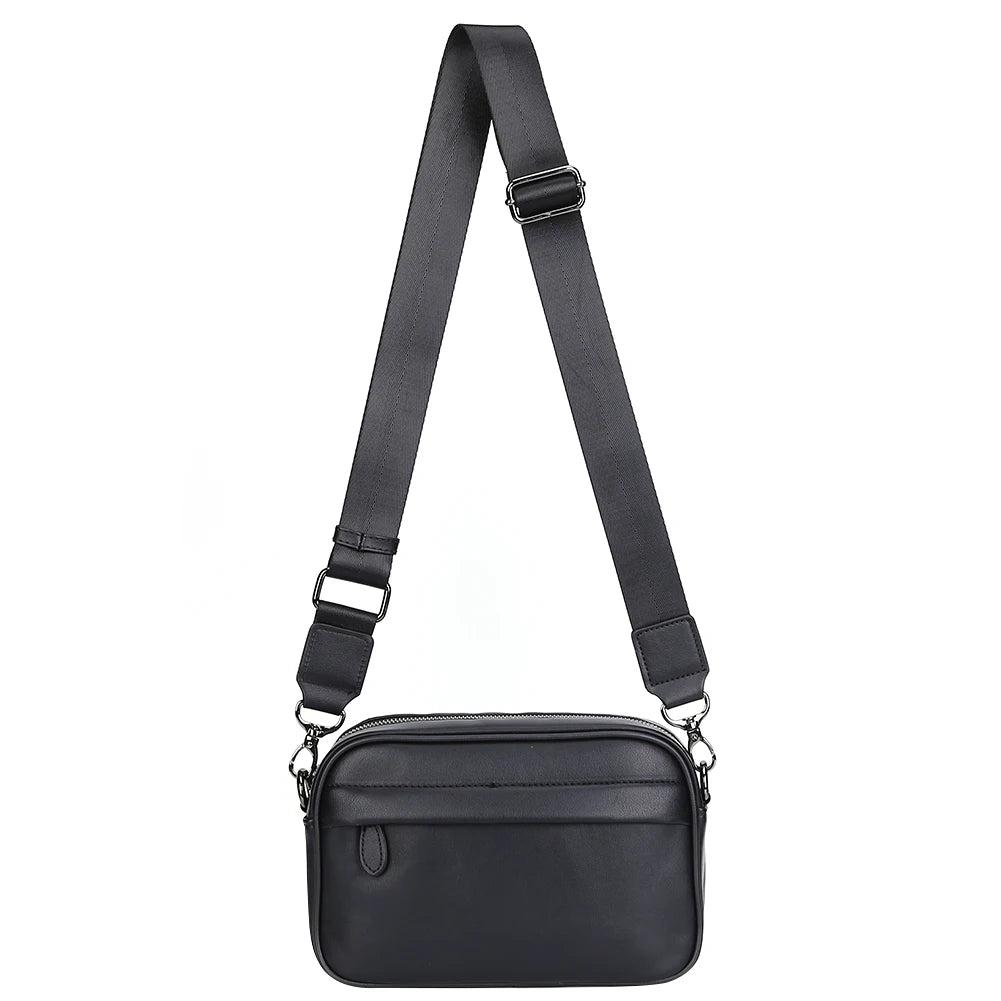PU Leather Square Plaid Crossbody Bag