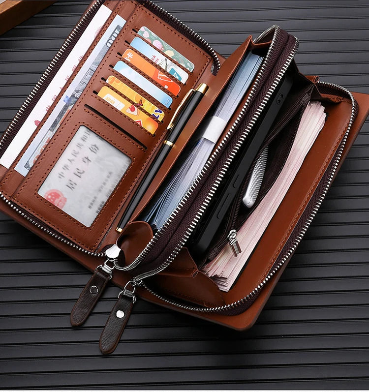 KANGAROO Brand Leather Clutch Wallet