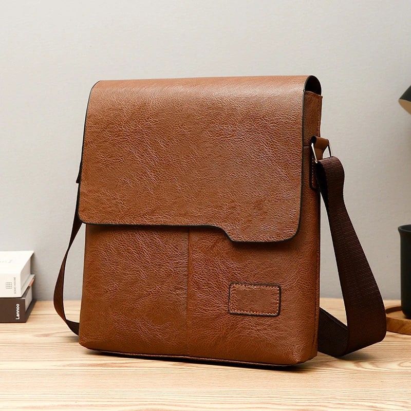 Luxury Brand Vintage PU Leather Messenger Bag