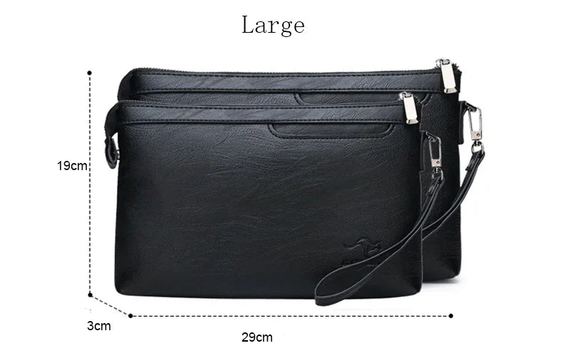 PU Leather Business Clutch Wallet