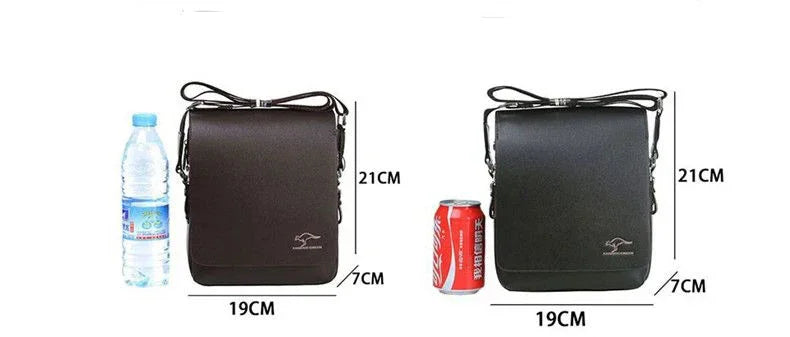 Luxury Vintage Leather Messenger Bag