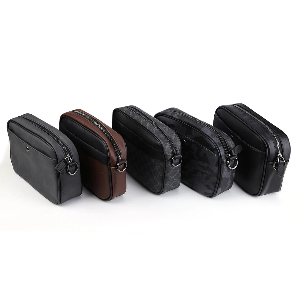 PU Leather Square Plaid Crossbody Bag