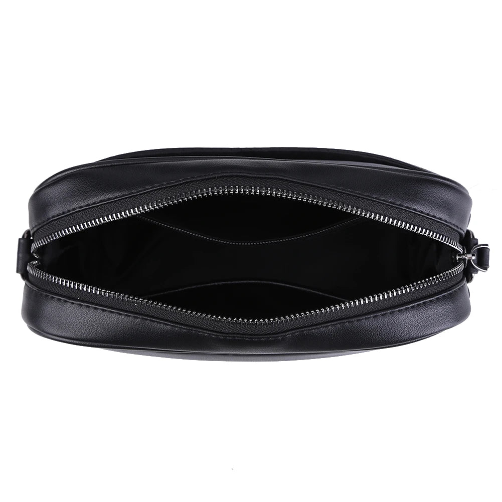 PU Leather Square Plaid Crossbody Bag