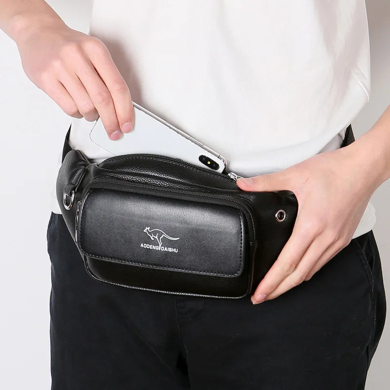Luxury Brand Leather Waist Bag