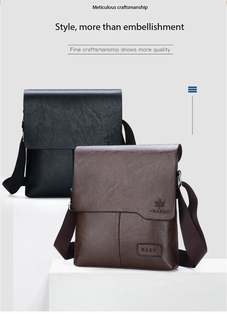 Luxury Brand Vintage Leather Messenger Bag