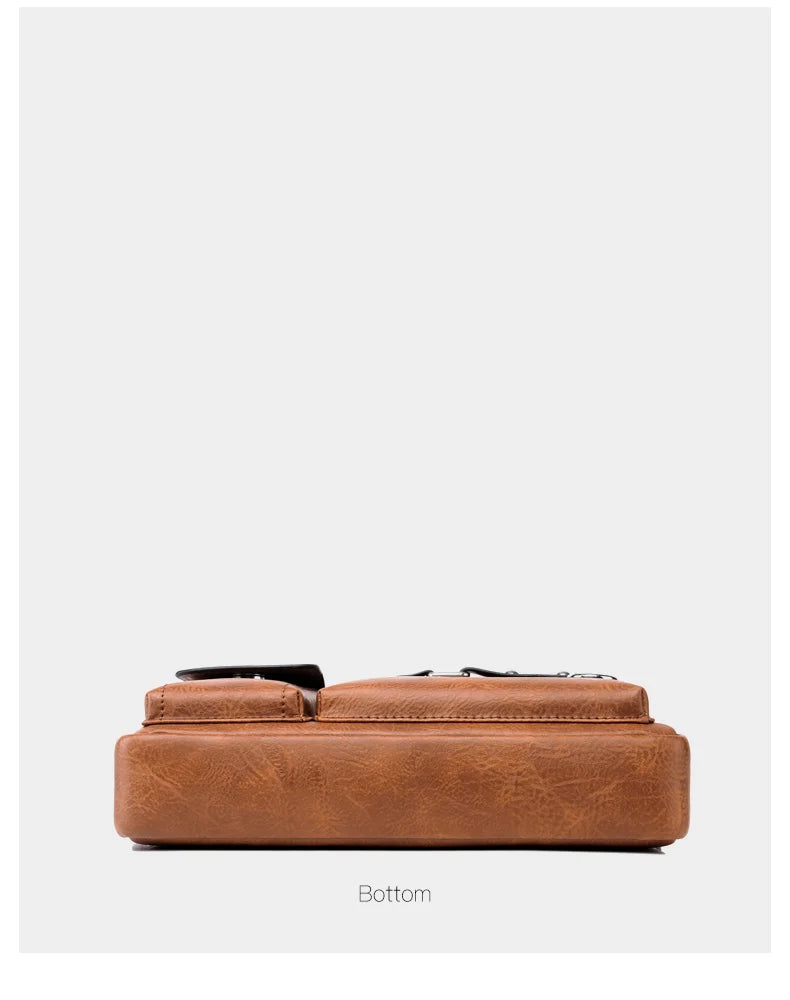 Men's PU Leather Messenger Bag