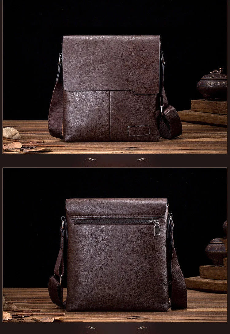 New PU Leather Men's Messenger Bag