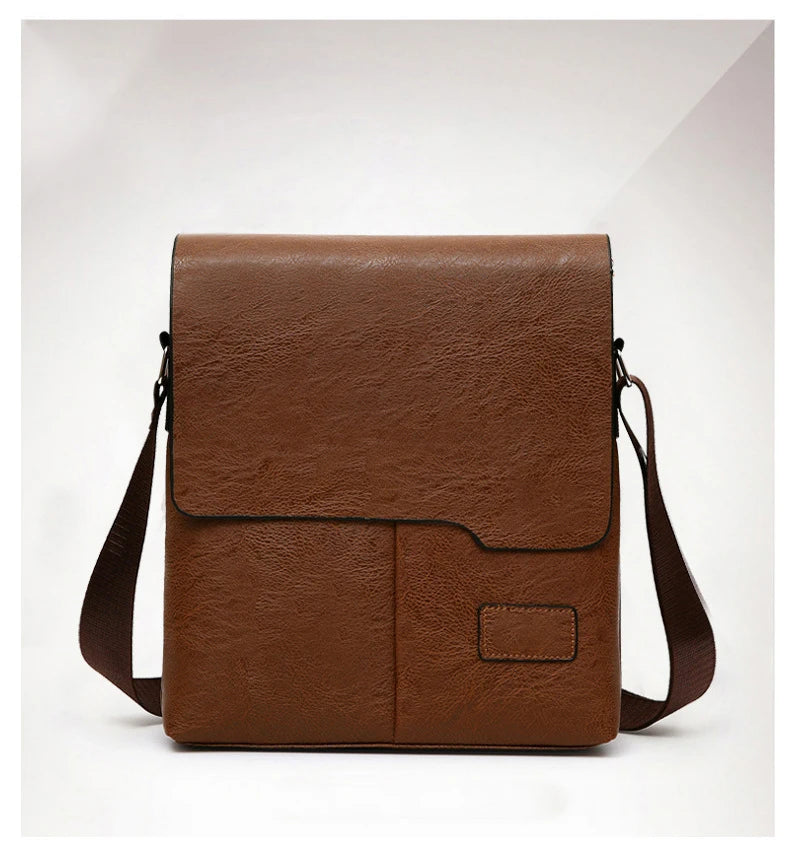 Luxury Brand Vintage PU Leather Messenger Bag