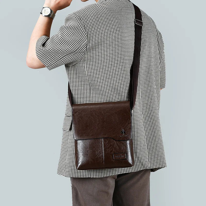 Luxury Brand Vintage Leather Messenger Bag