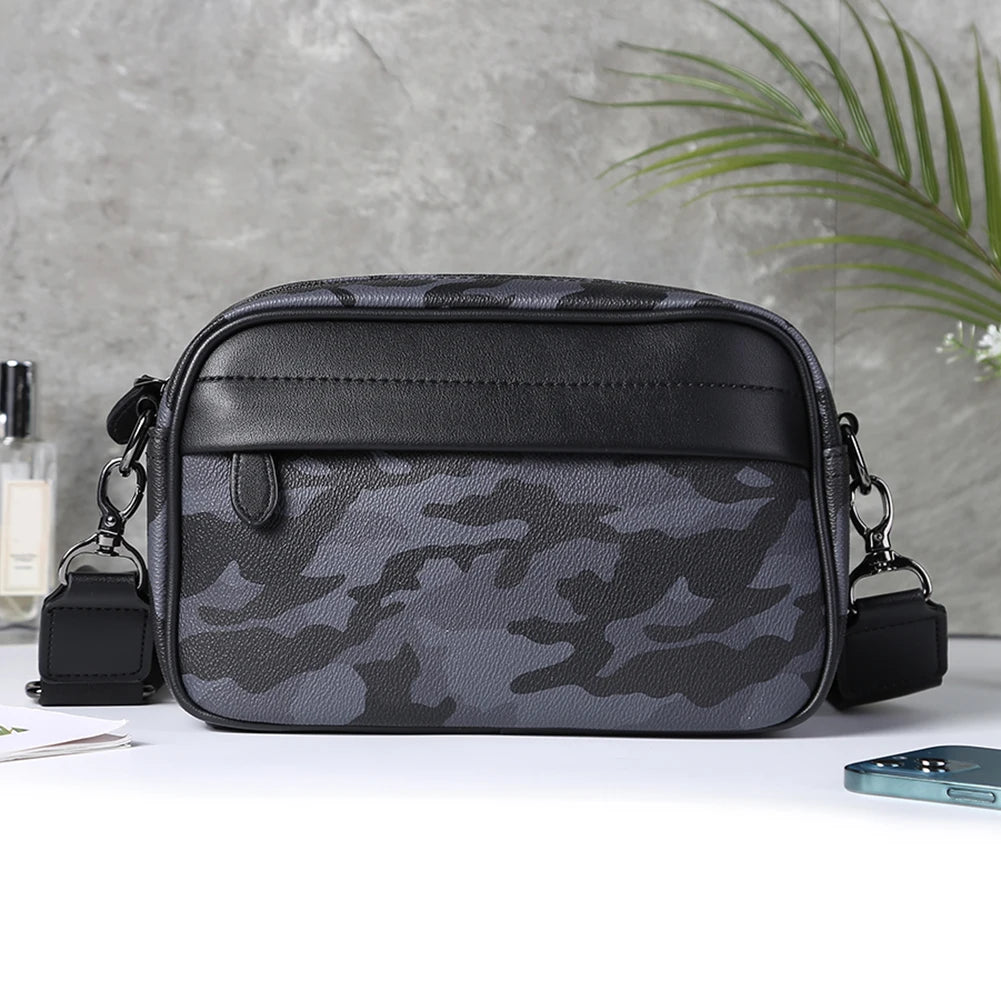PU Leather Square Plaid Crossbody Bag