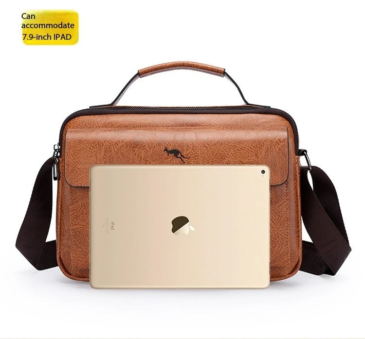 Luxury Brand Men's PU Leather Crossbody Bag