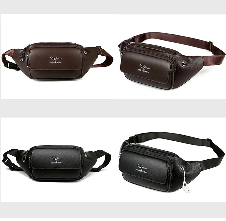 Luxury Brand Leather Waist Bag