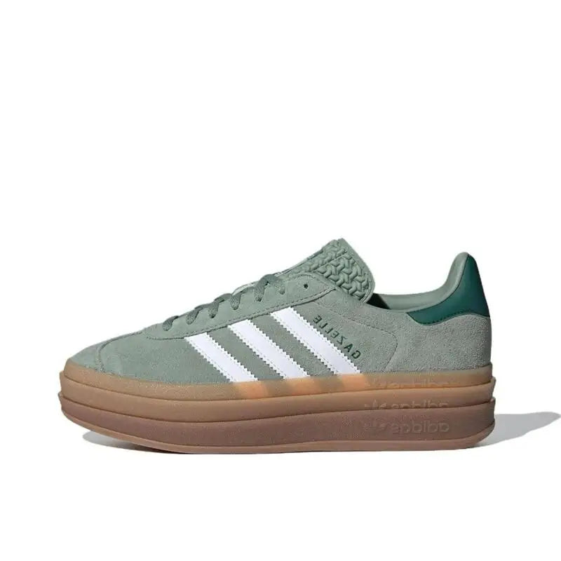 Adidas Gazelle Bold White Skateboarding Shoes