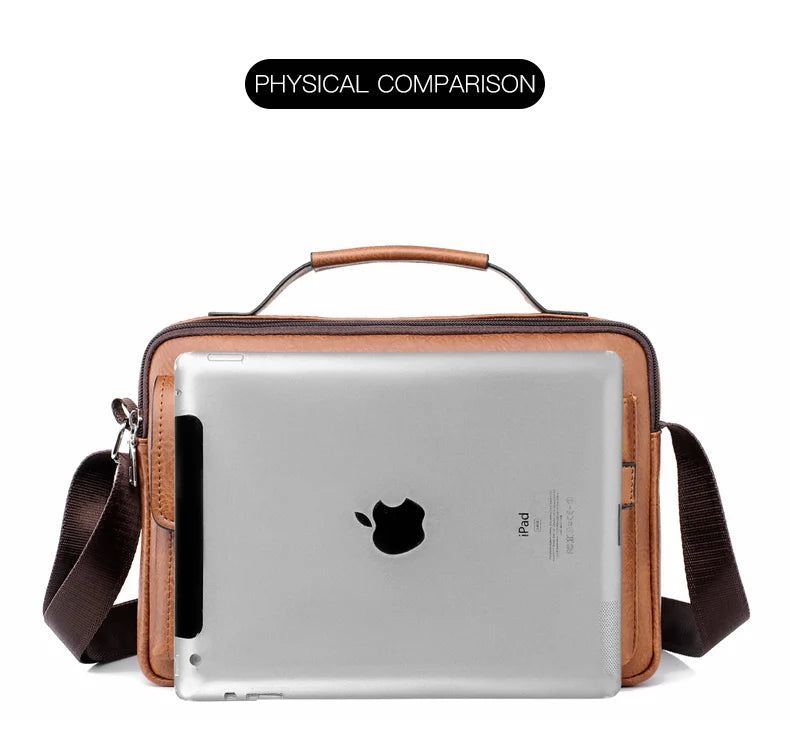 Men's PU Leather Messenger Bag