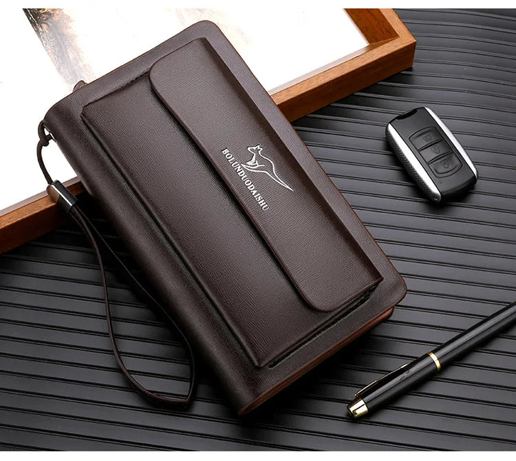 KANGAROO Brand Leather Clutch Wallet