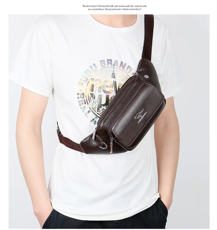 Luxury Brand Leather Waist Bag