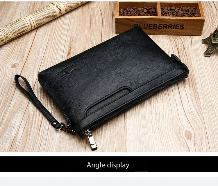 PU Leather Business Clutch Wallet