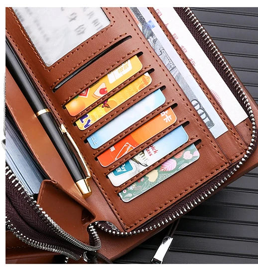 KANGAROO Brand Leather Clutch Wallet